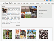 Tablet Screenshot of milind-sathe.com